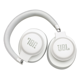 JBL Live 650BTNC - White - Wireless Over-Ear Noise-Cancelling Headphones - Detailshot 5